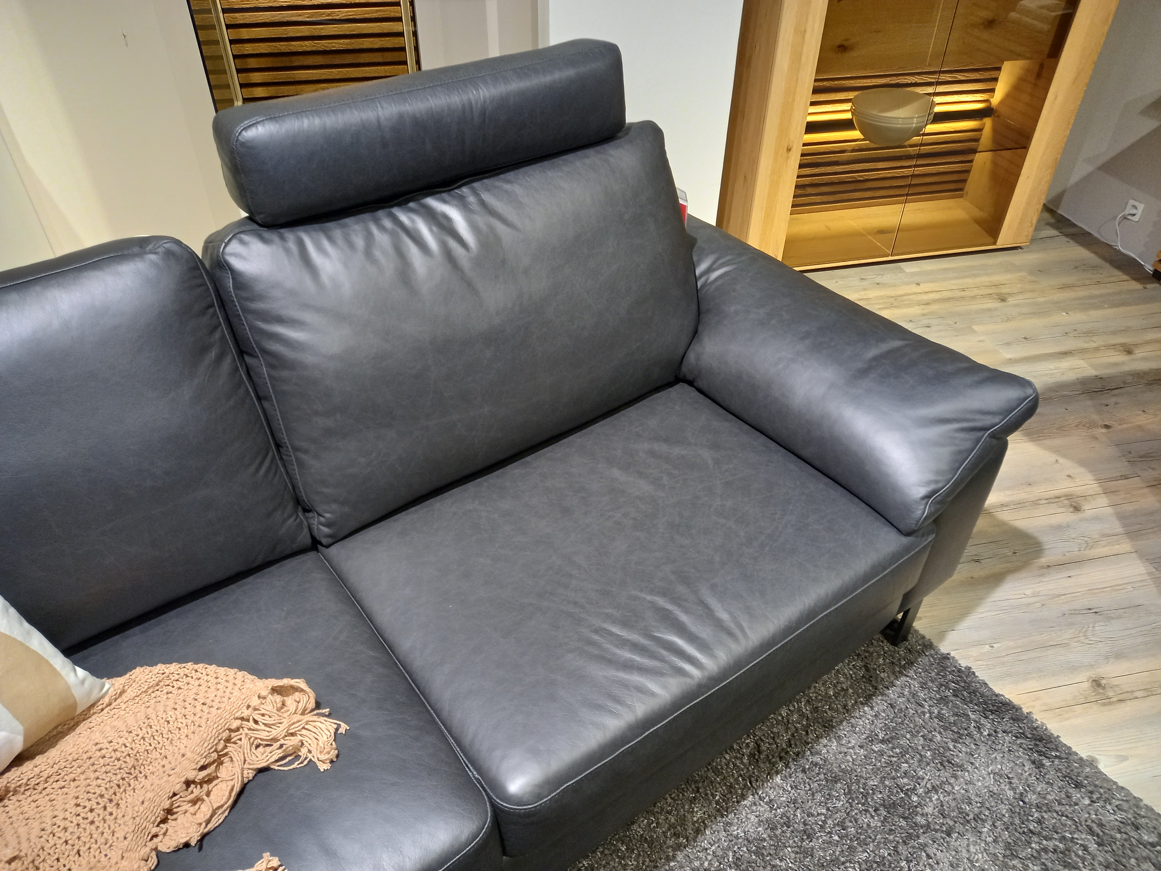 SCHÖNER WOHNEN-Kollektion Sofa TIMELESS in Leder Vicenza black