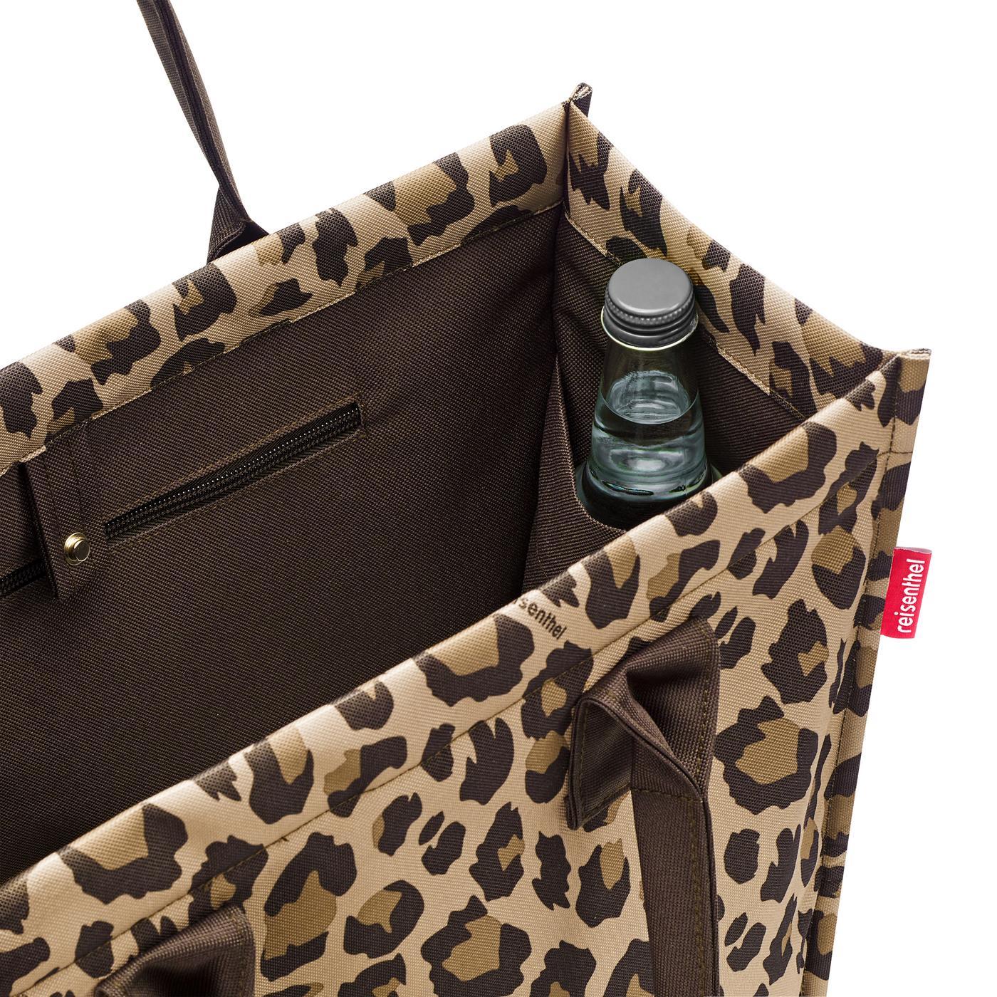Reisenthel DAILY SHOPPER in Farbe leo macchiato, Tasche, Handtasche, Leopardenmuster, Nylon, Seitentasche
