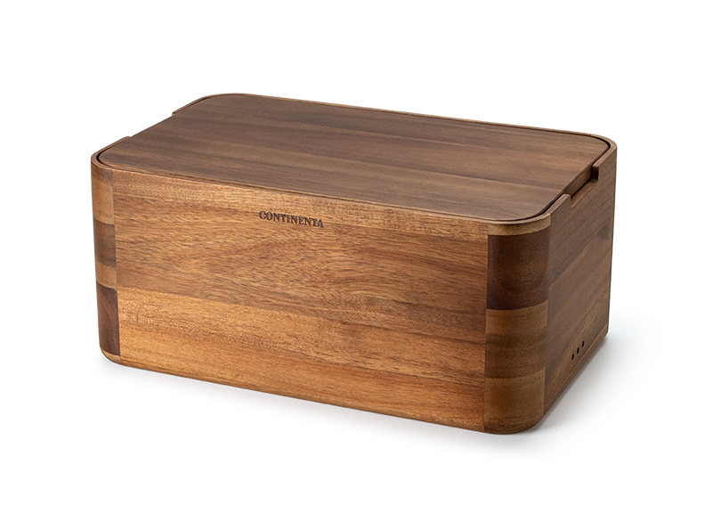 Brotkasten in Akazie, ca. 36x23x16 cm Brotkasten in Akazie, ca. 36x23x16 cm, Holz, Box, Aufbewahrungsbox, Küchenbox, Continenta