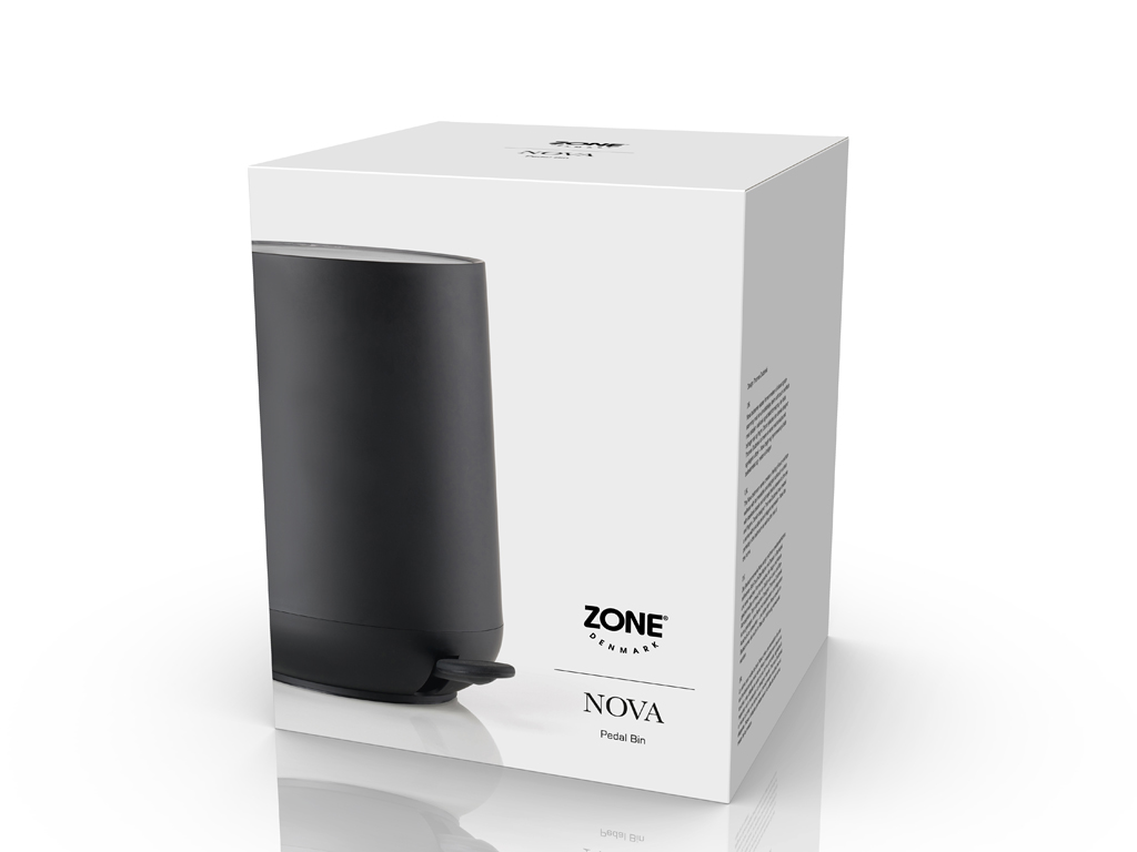 Zone Denmark Pedaleimer 5 Liter in Farbe black