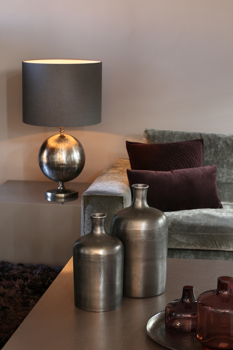 Light & Living Lampenschirm in LIVIGNO dunkelgrau