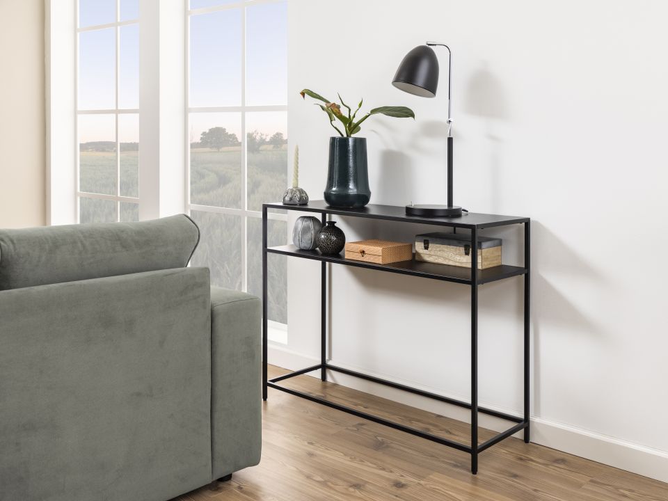 Actona Konsolentisch NEWCASTLE in Metall schwarz matt