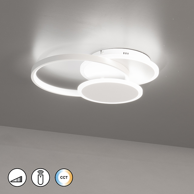 Fischer & Honsel LED-Deckenleuchte TOMO 1-flammig in Farbe Metall sandweiß Fischer & Honsel LED-Deckenleuchte TOMO 1-flammig in Farbe Metall sandweiß
