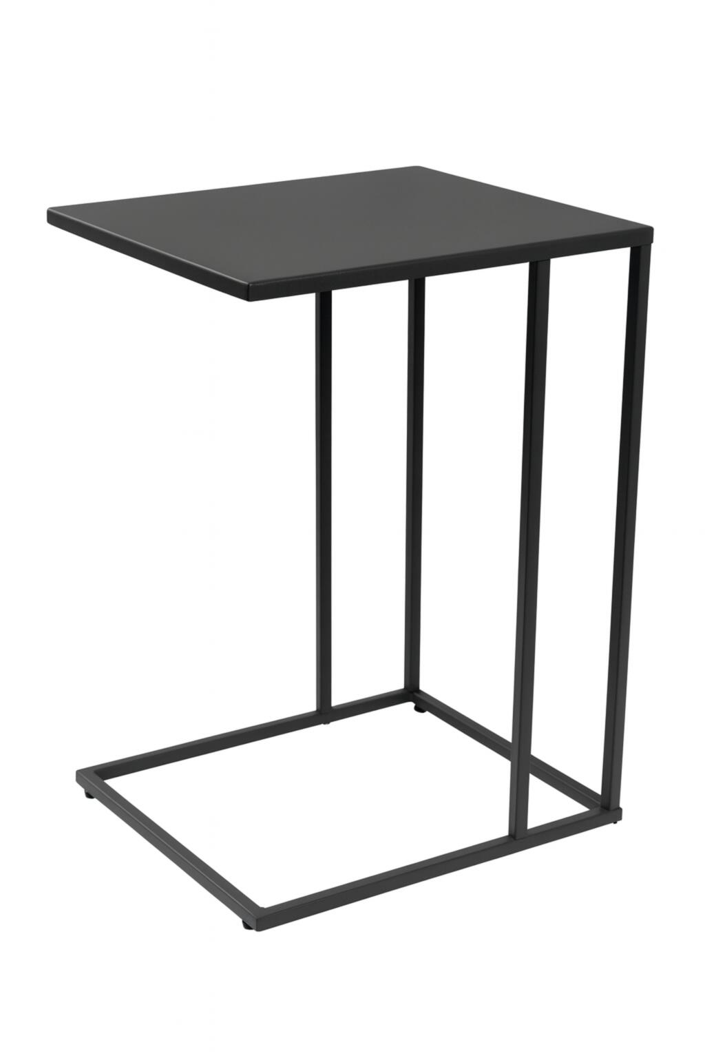 Beistelltisch TIMUR in Deckplatte Metall anthrazit Beistelltisch TIMUR in Deckplatte Metall anthrazit, Beistelltisch, Nachtisch, Metall, Schwarz, rechteckig