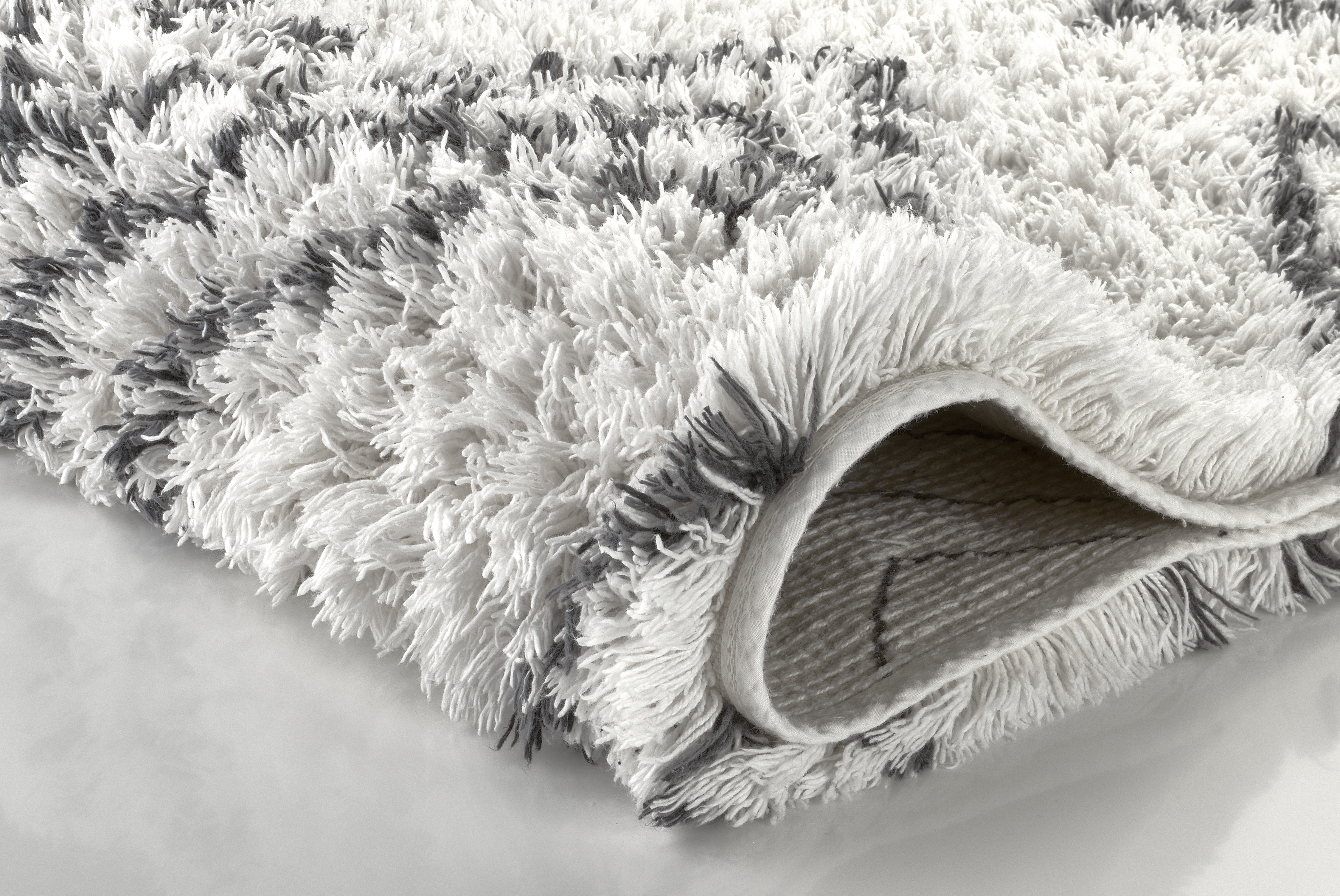 Kleine Wolke Badteppich BOHO ca. 70x120cm in Farbe Natur
