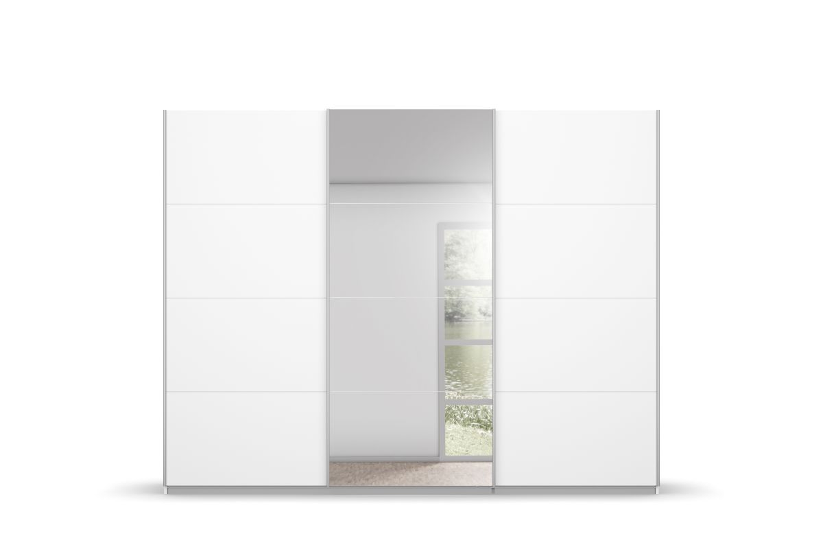 Rauch Schwebetürenschrank in alpinweiß/seidengrau Rauch Schwebetürenschrank in alpinweiß/seidengrau