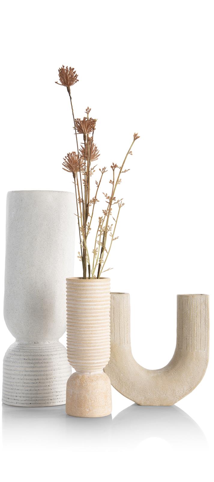 Coco Maison Vase NOVA ca. B7 H19 T7 cm in Polyresin taupe,orange