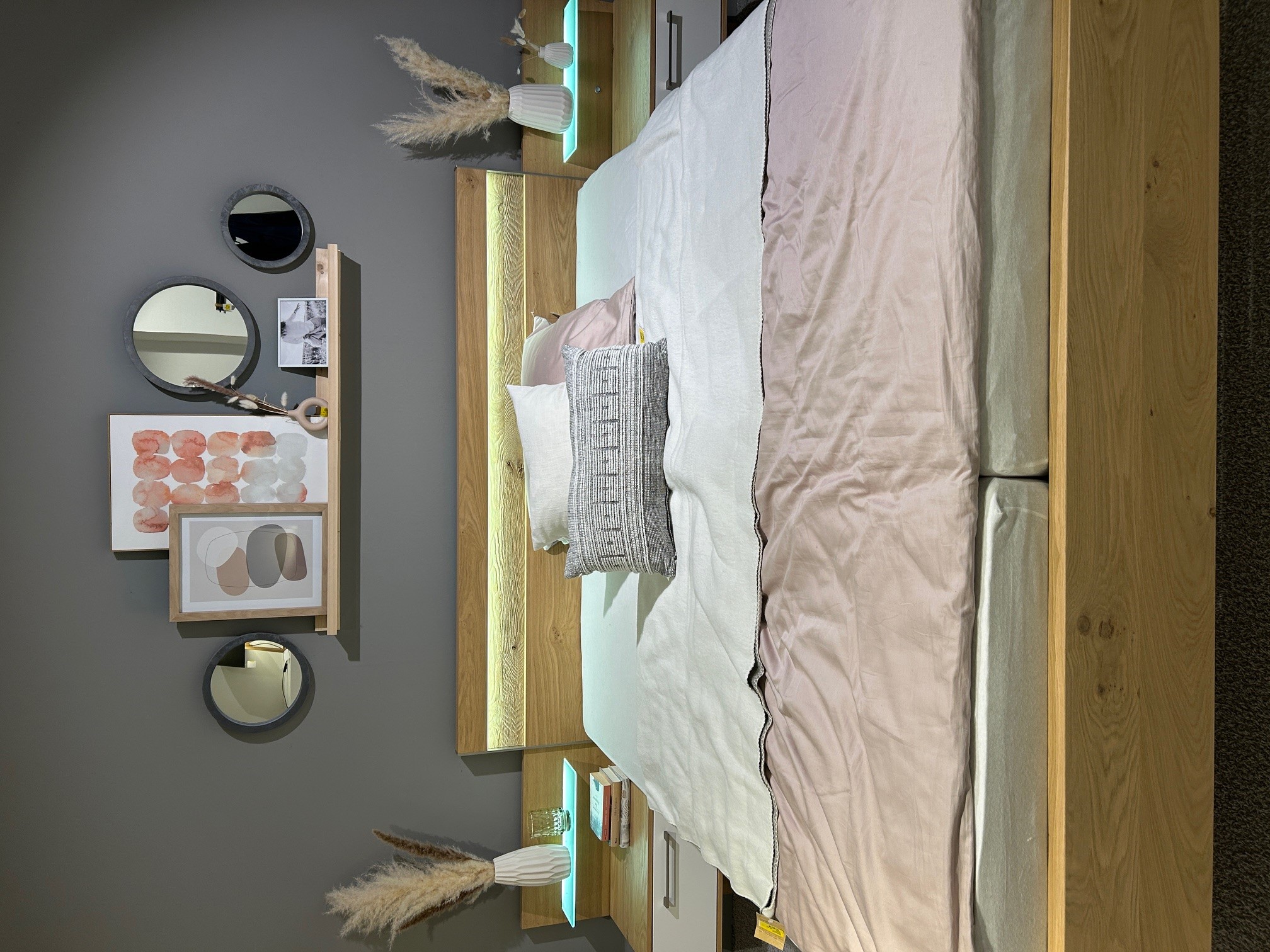 Disselkamp Luxus-Schlafzimmer MODUL MASTER in **1654 Balkeneiche/Lack weiss