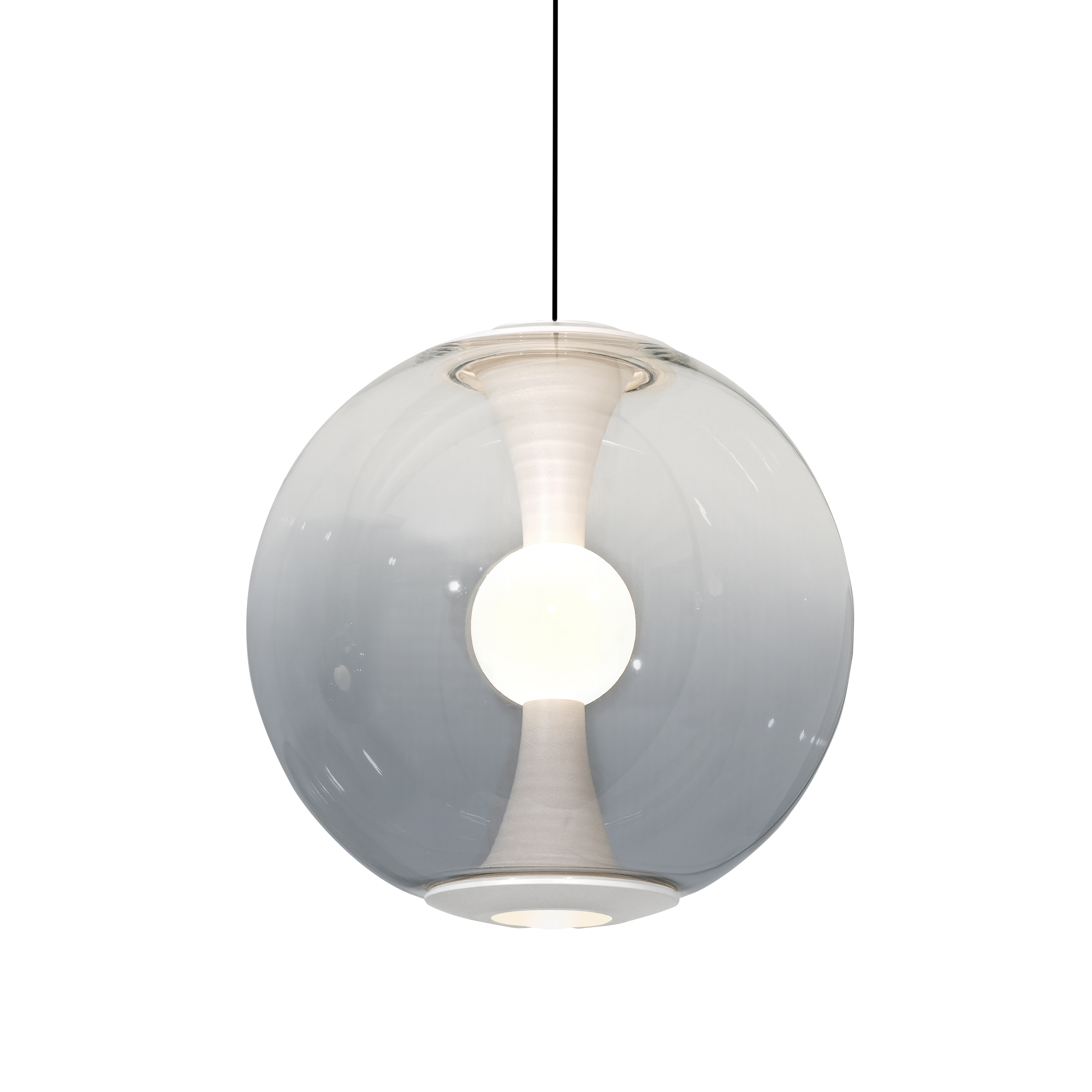 Paul Neuhaus LED-Pendelleuchte Base PURE BASE-GLOW 1-flammig in Farbe snow Paul Neuhaus LED-Pendelleuchte Base PURE BASE-GLOW 1-flammig in Farbe snow, Hängelampe, Glaskugel, Pendel, Lampe, Glas