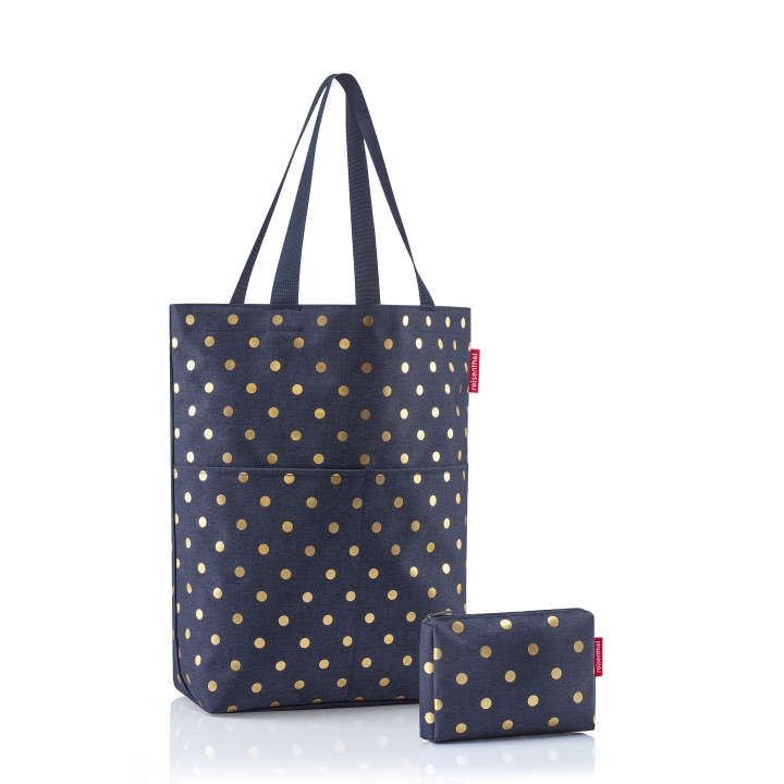 Reisenthel CITYSHOPPER 2 SET #1 in Farbe metallic dots blue, Tasche, Tragetasche, Zubehör, Handtasche