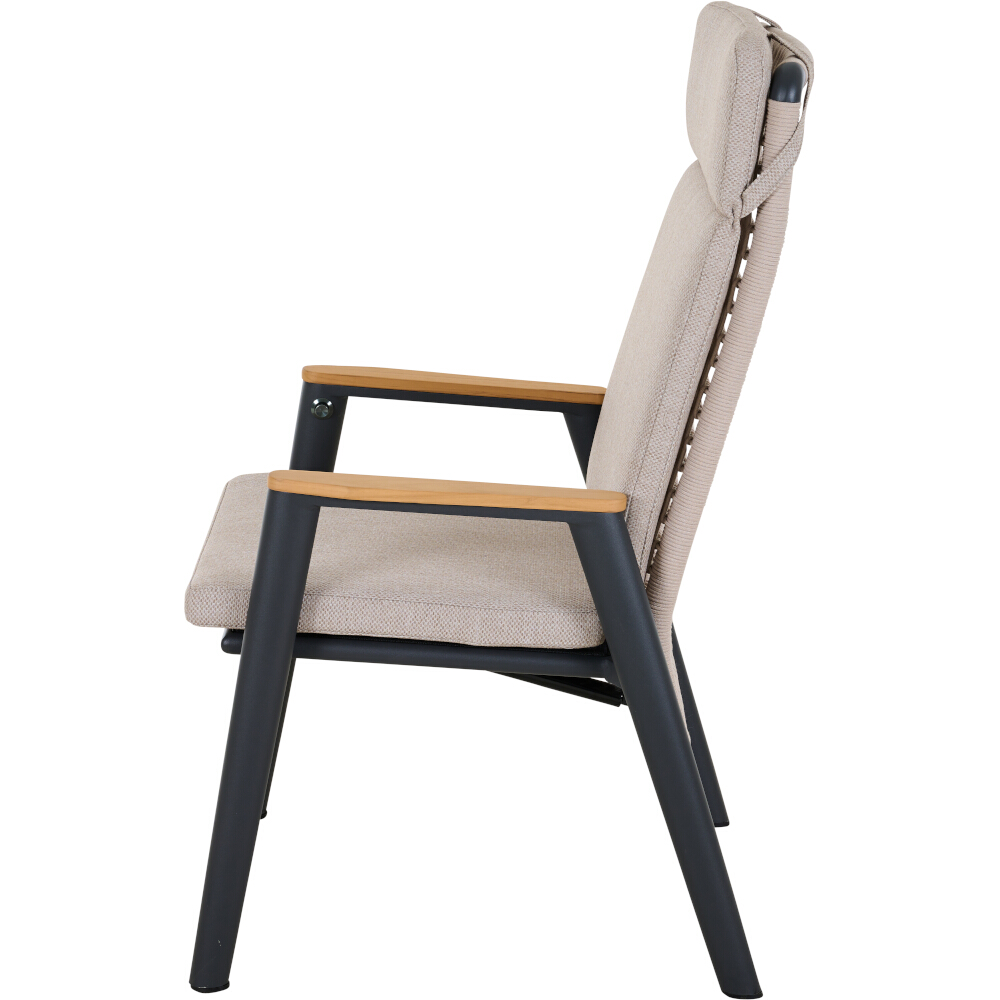 Diningsessel CORTINA ca.B61 H108 T76 cm in Aluminium matt anthrazit