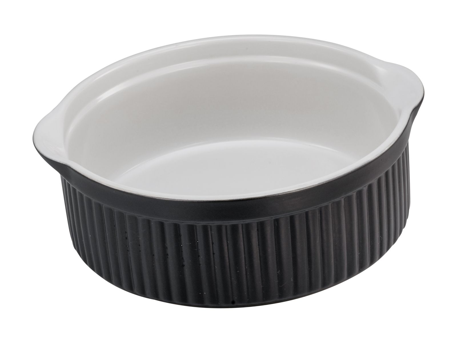 CreaTable Auflaufform Classic in Farbe Schwarz-Weiß glänzend