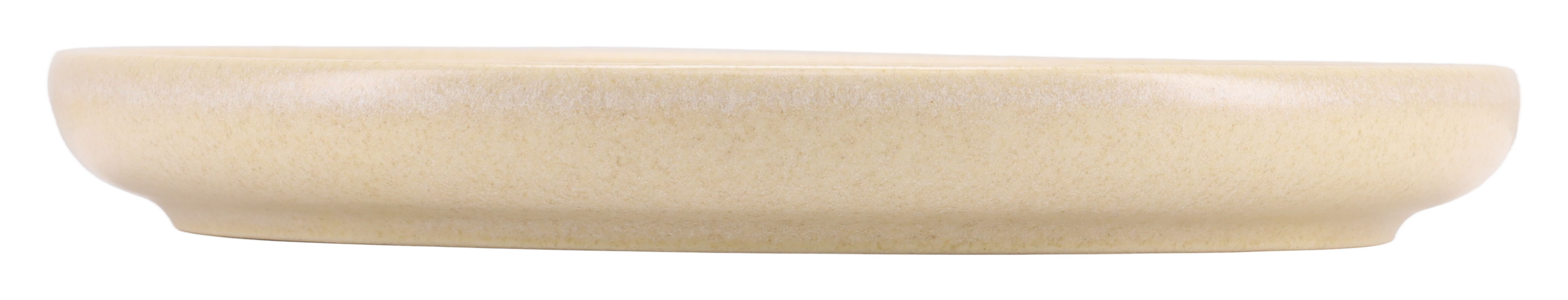CreaTable Untertasse Uno in Farbe sand, Schüssel, Steinzeug, Beige, Flacher Teller, Unbekanntes Material