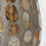 Boltze Windlicht Kemis 13,5cm KEMIS in Glas lackiert/Mosaik Farbmix