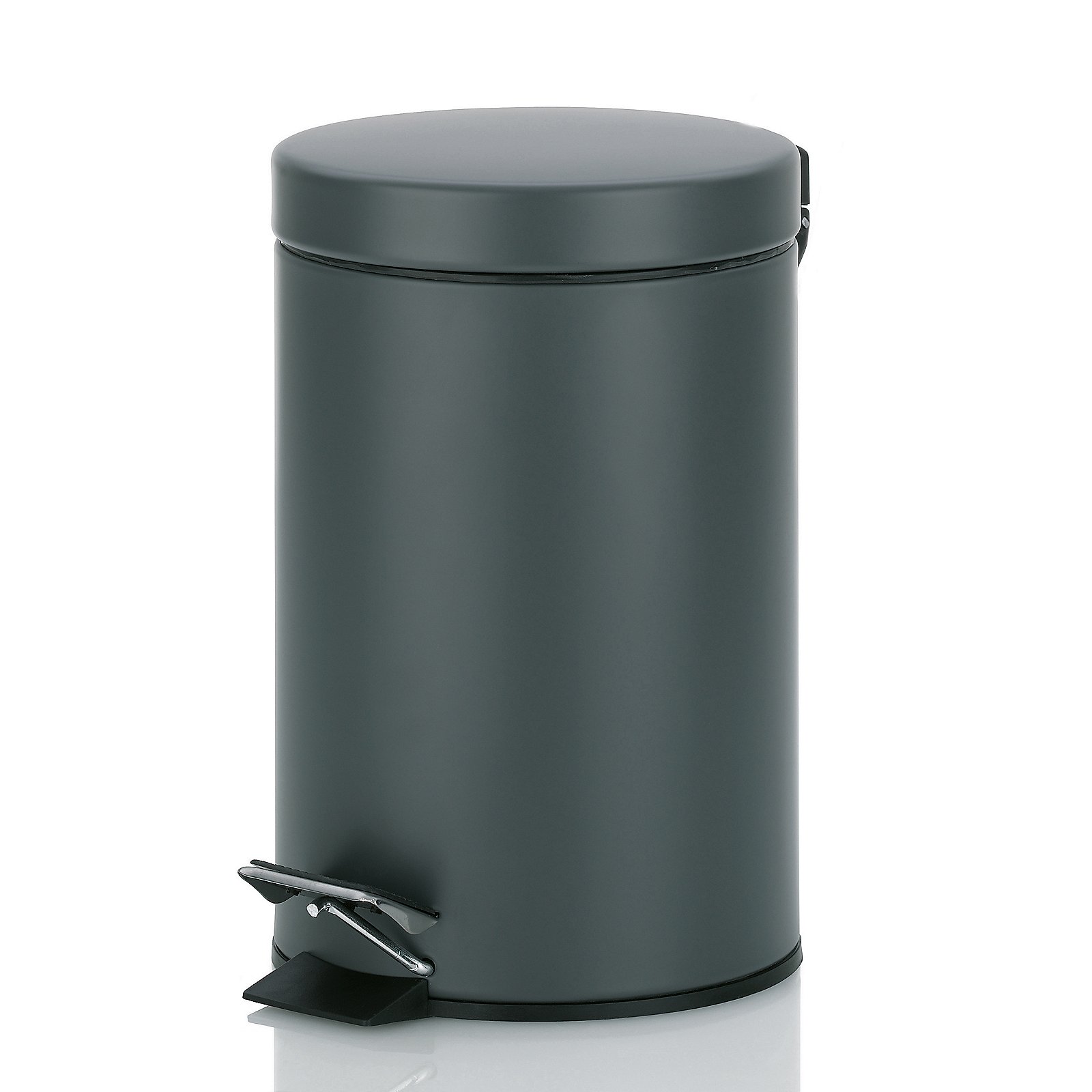 Kela Kosmetikeimer Monaco MONACO in dunkelgrau, Zinn, Kann, Mülleimer, Flasche, Shaker