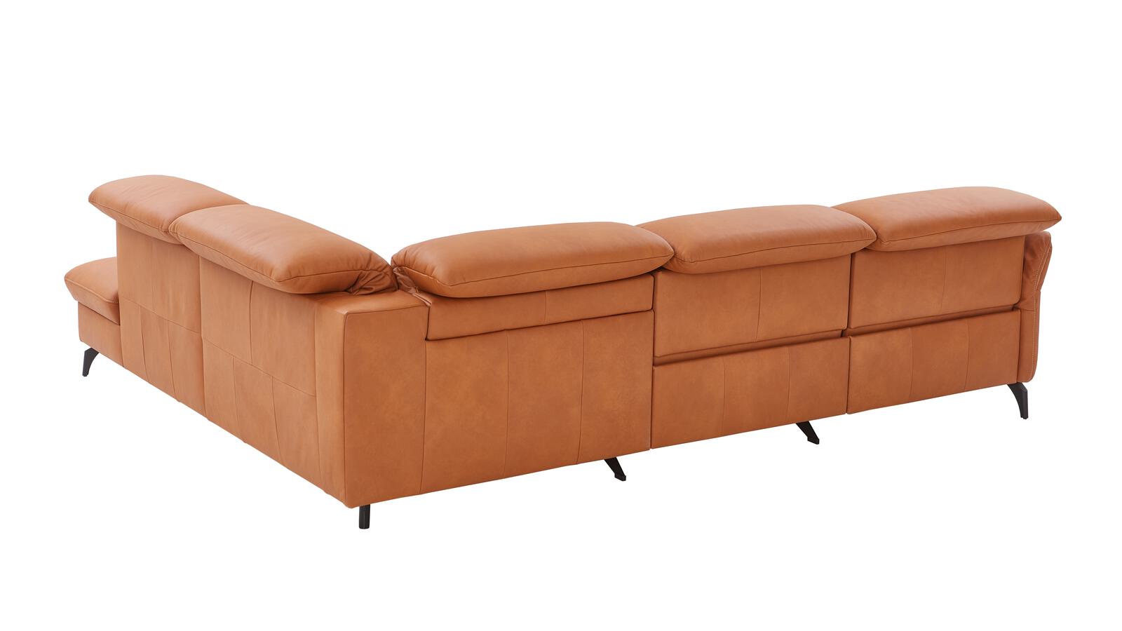 Comfortmaster Rundecke SPEKTRA ca. 304x255cm in Leder Lonlife Rustika honig