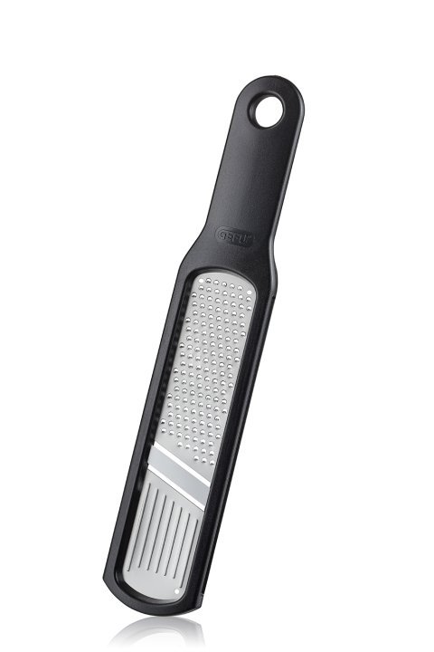 GEFU Knoblauchreibe/-Hobel Rafino schwarz/silber