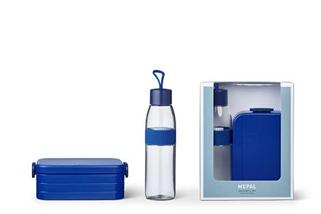 Mepal promo-set lunchset unterwegs PROMO-SET B/H ca.20,5x28cm in vivid blue