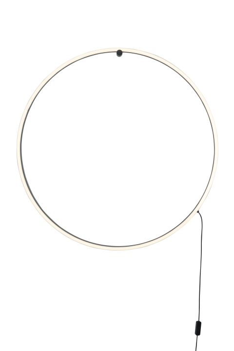 Global Technics LED-Wandleuchte SCOPELLO 1-flammig in Farbe schwarz, leuchte, hula hoop, ringlampe, android, lichtkabel