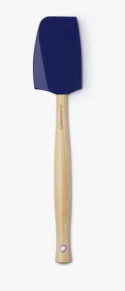 Le Creuset Kochkelle Craft mittel CRAFT in Farbe Azure, spatula, küchenwerkzeug, silikonspatel, holzstiel, blau