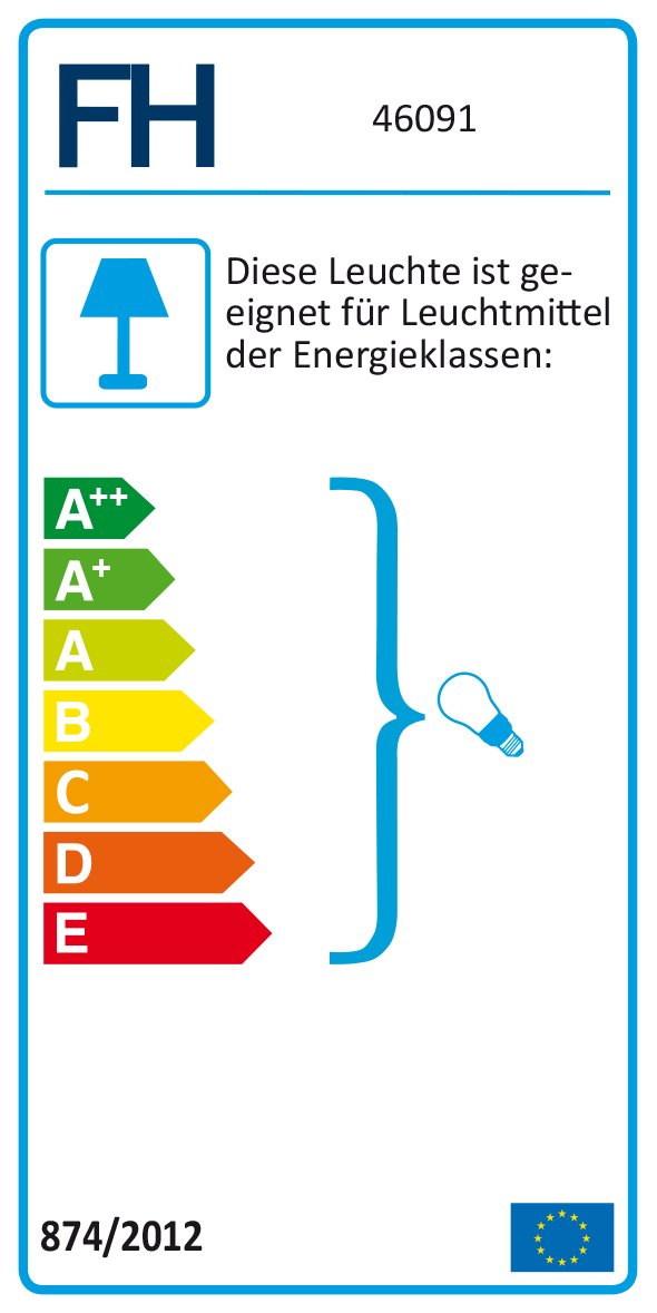 Fischer & Honsel Stehleuchte in nickelfarben