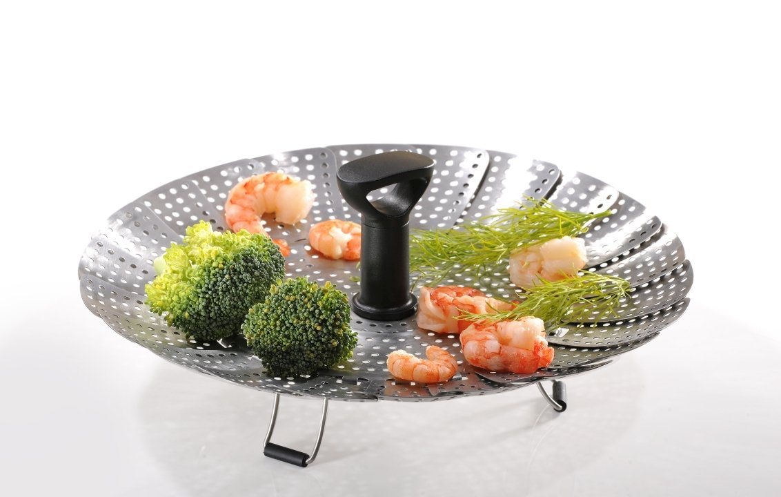 GEFU Dünsteinsatz Vitala schwarz/silber, Essen, Präsentation des Essens, Teller