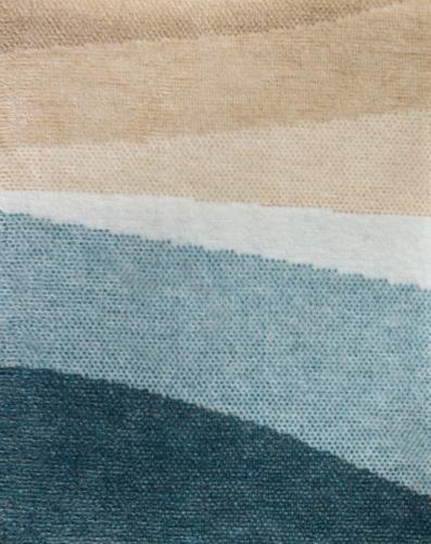 Wohndecke 150x200cm in Iceland Horizon, Dekoration für Zuhause, Teppich, Leinen