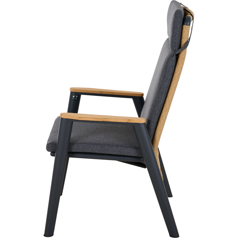 Movesessel ROMA ca.B61 H108 T70 cm in Aluminium matt anthrazit