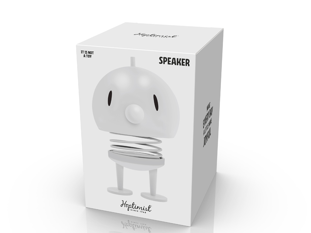 F&H Hoptimist Speaker SPEAKER L ca. B15 H23 T15 cm in soft white