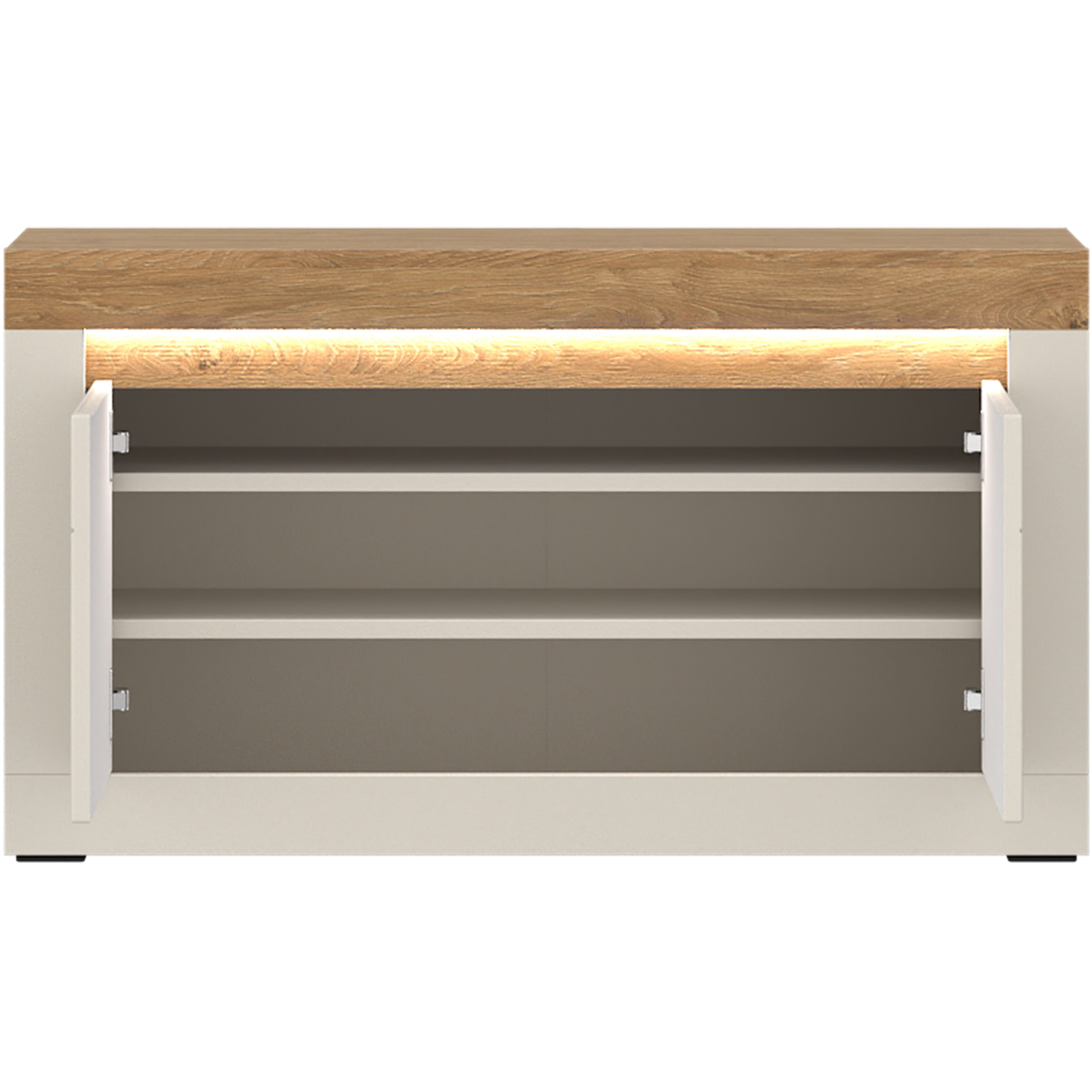 Sitzbank NAXXAR GARDEROBE ca. B94,2 H53,5 T34,6 cm in Cashmere/Stone Eiche, Moebel, Anrichte, Tabelle, Kaffeetisch, Kabinett