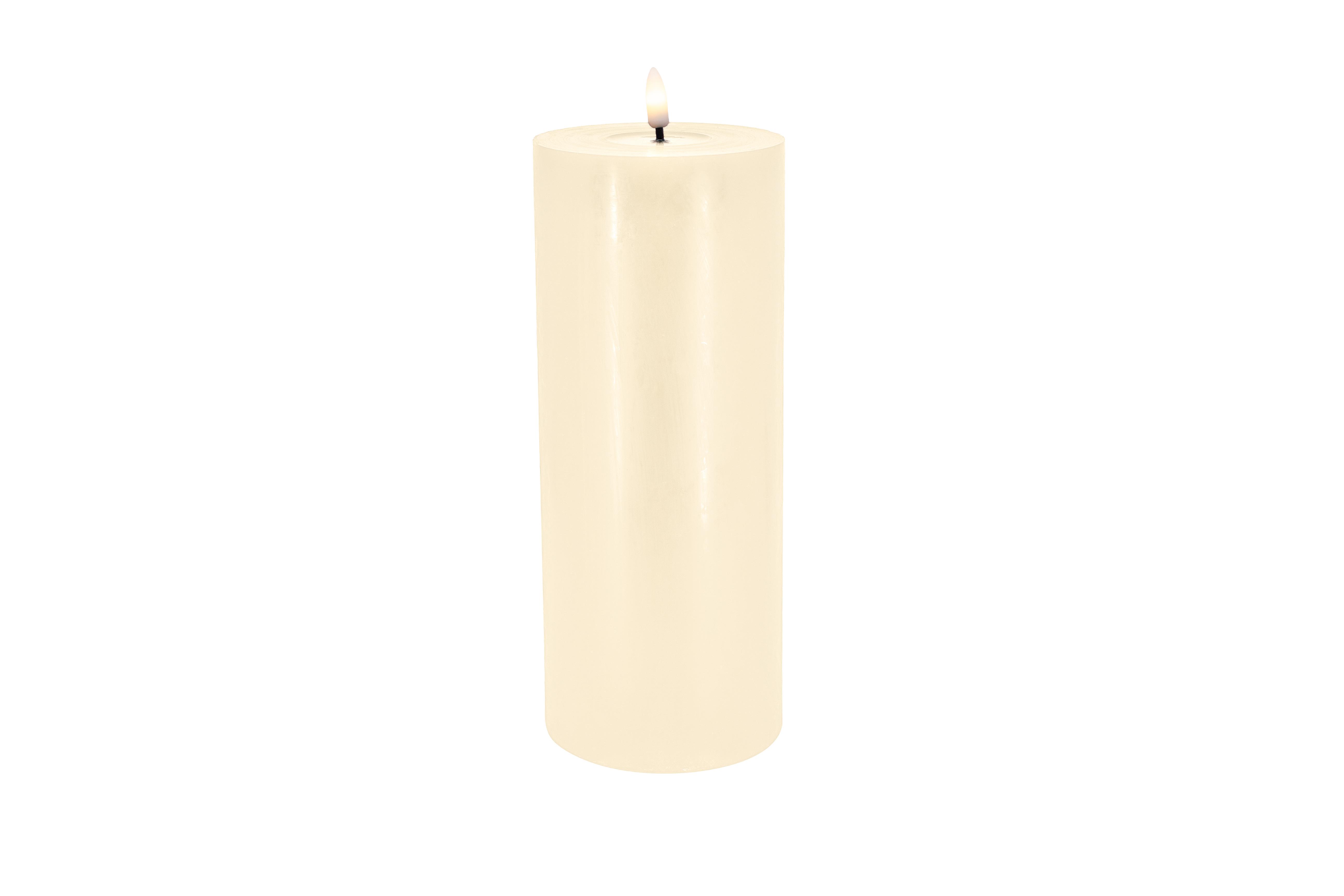 LED-Stumpenkerze Winter LED STUMPENKERZE in Beige L.C. Wholsaler LED Stumpenkerze LED Stumpenkerze in