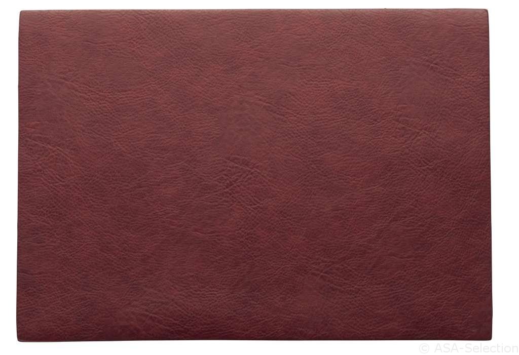 ASA Selection Tischset Vegan Leather in Farbe rot, wallet, cardholder, rot, Leder, Dreiteilig