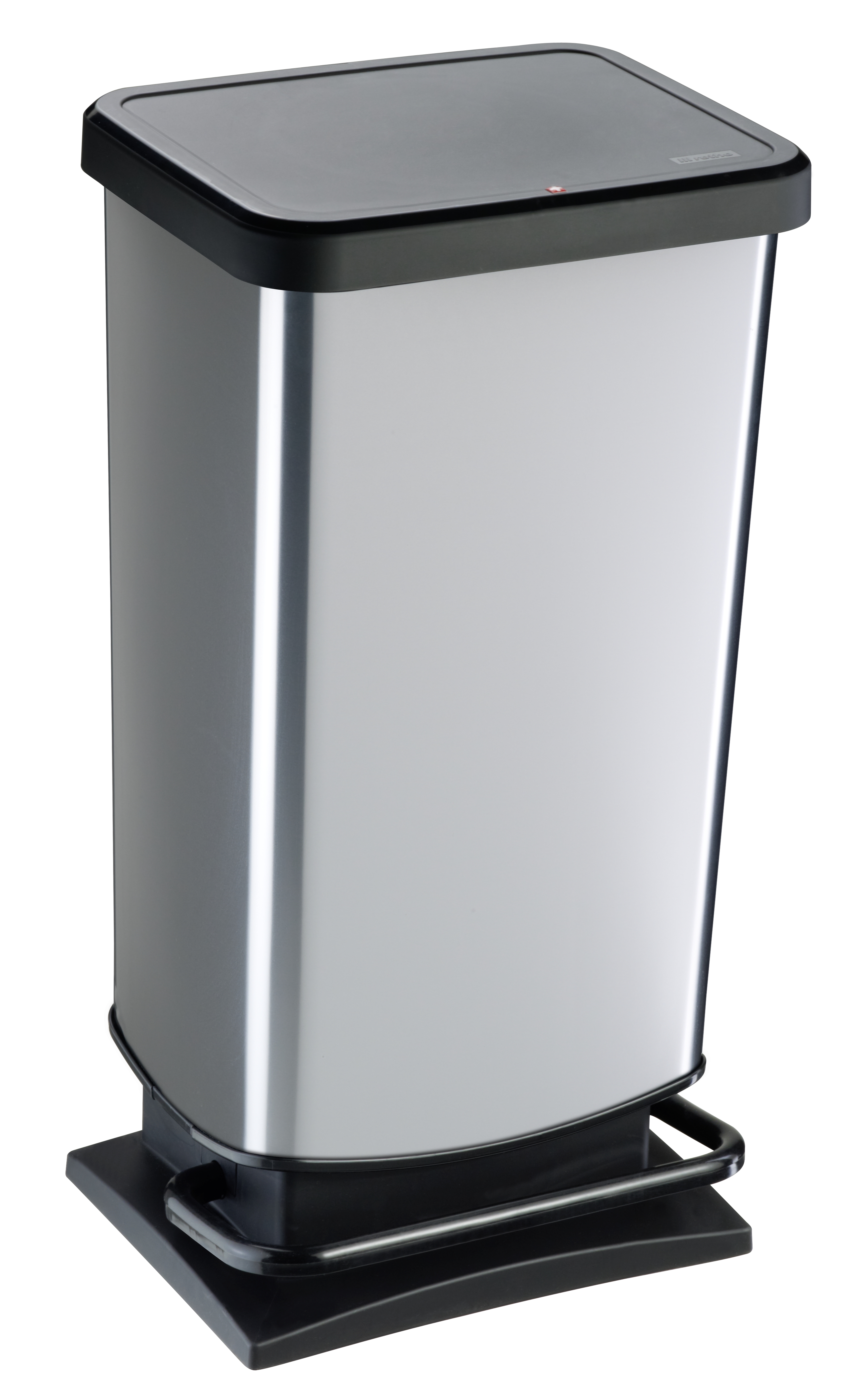 Rotho Treteimer PASO 40 Liter in Farbe silber