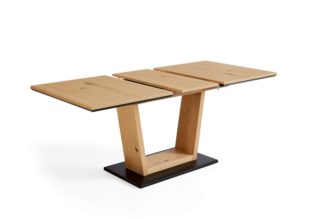 Niehoff Design-Tisch LEONIE ca. 140(180)x90cm in Charakter-Eiche furniert