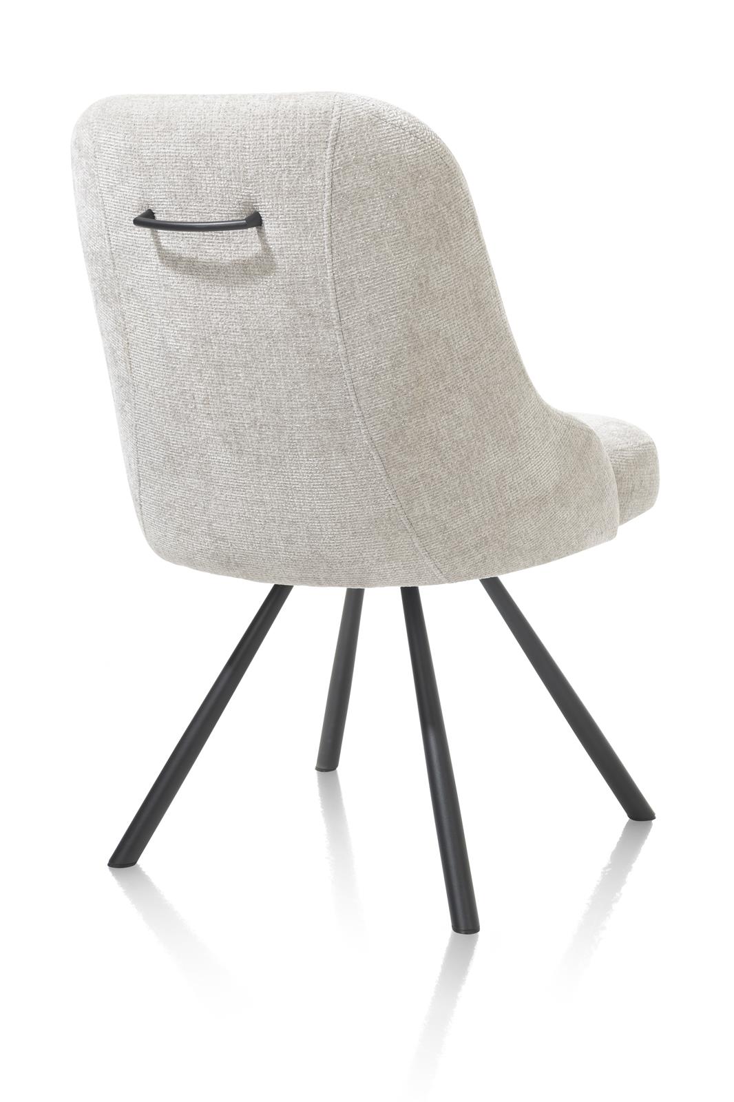 Habufa Stuhl ca. B55 H88 T66 cm in Stoff Vulcano kiesel