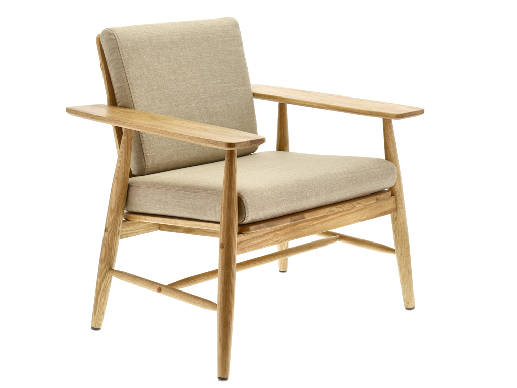 F&H Lounge-Sessel VILLA COLLECTION BODO in Farbe Natur