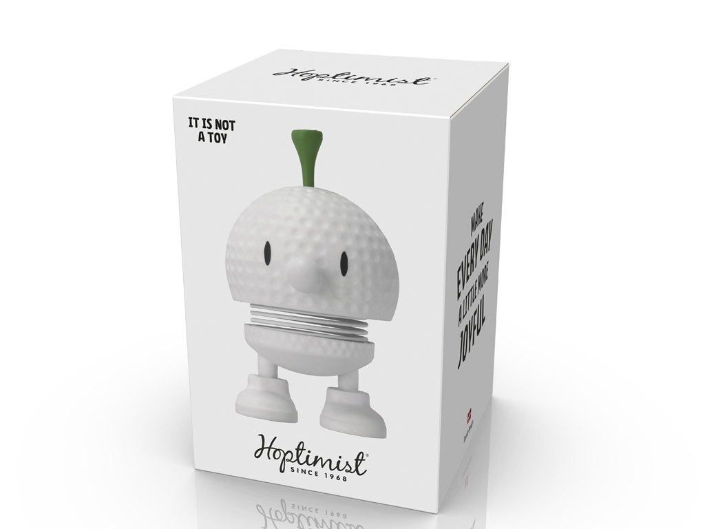 F&H Hoptimist BUMBLE S ca. B5,8 H8,5 T4,5 cm in white