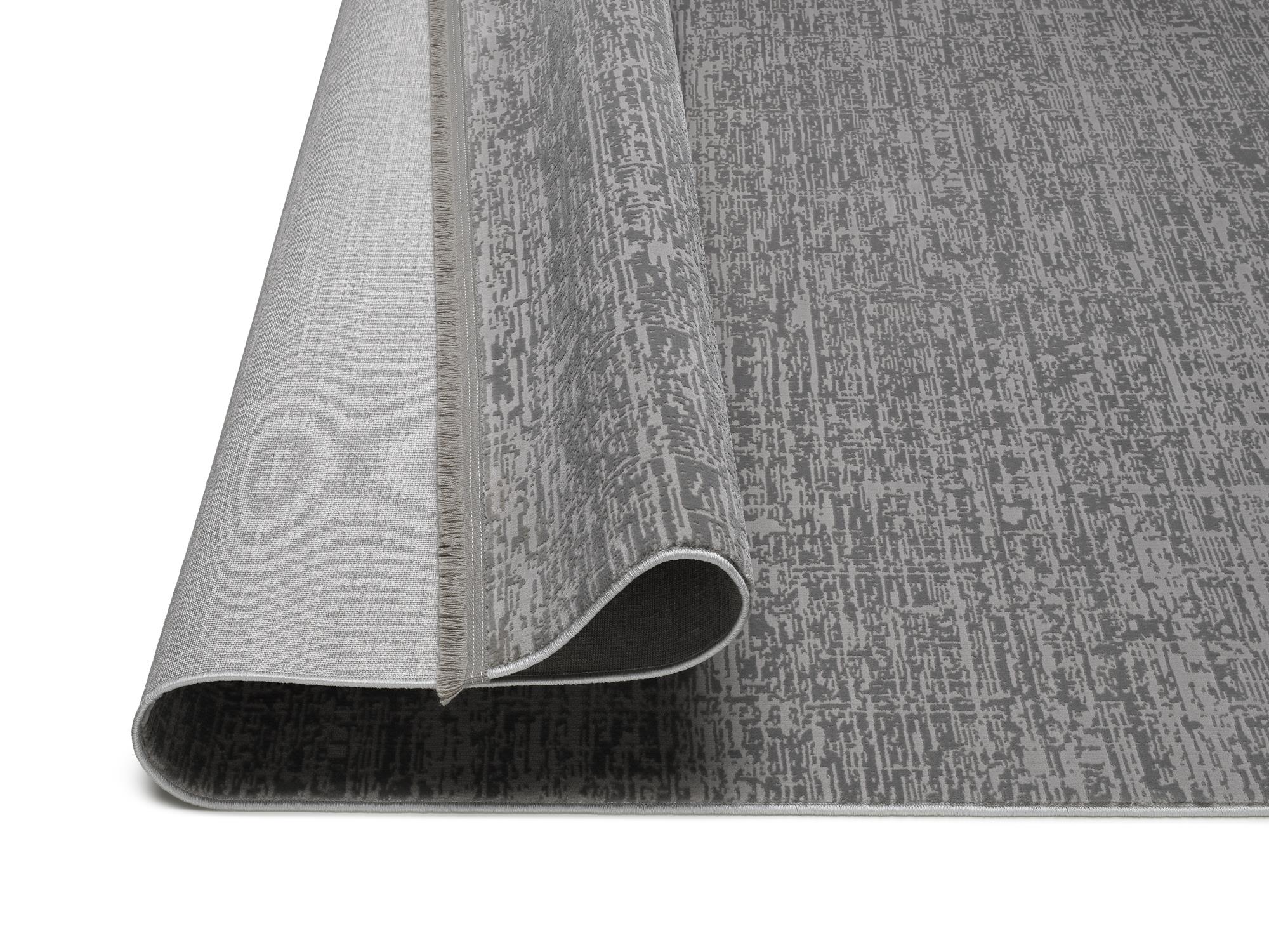 Interliving Designer Teppich IL L-8900 in 640 grau, Teppich, Gleiter, grau, Muster, Kunststofffaser