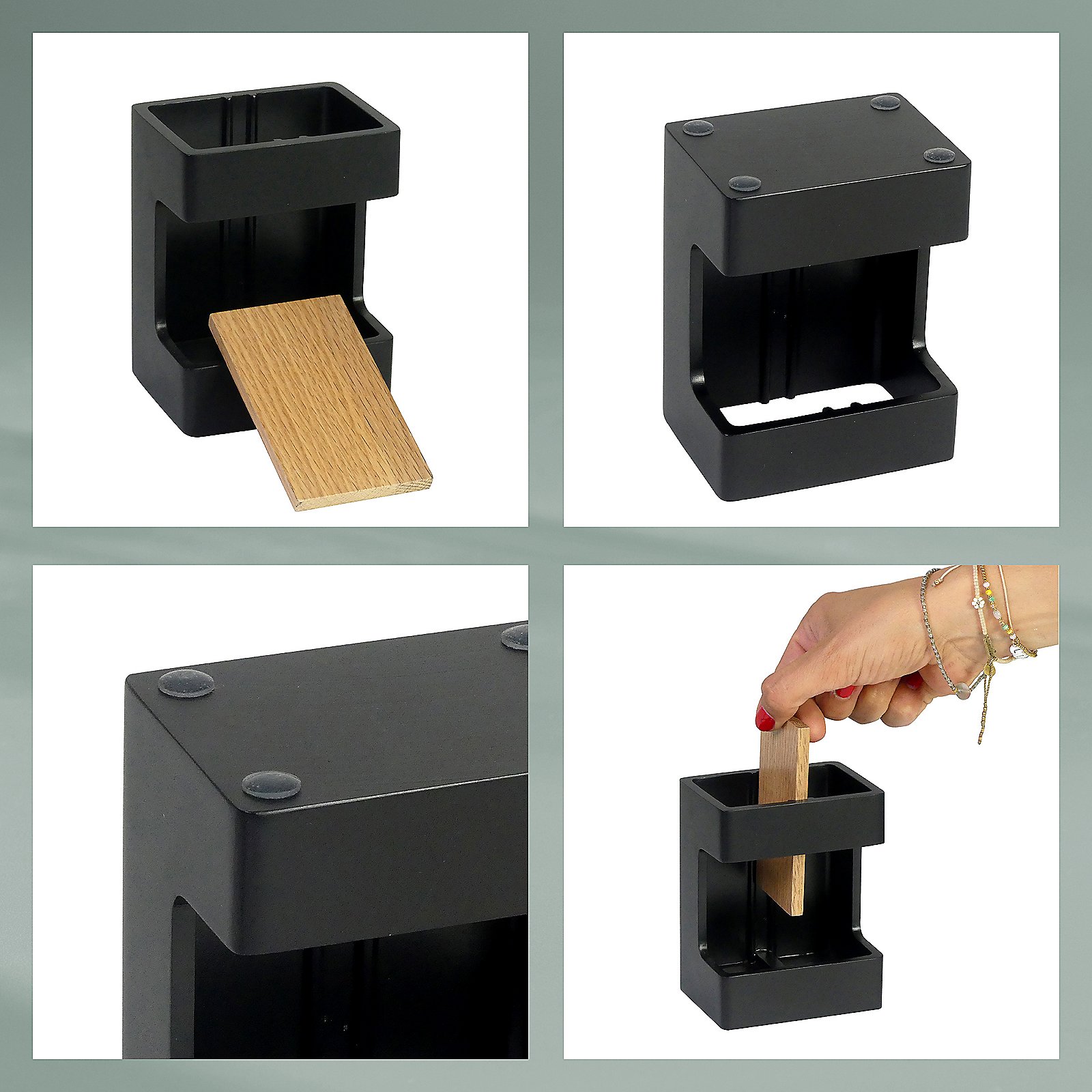 Kela Zahnbürstenhalter Cube CUBE in schwarz