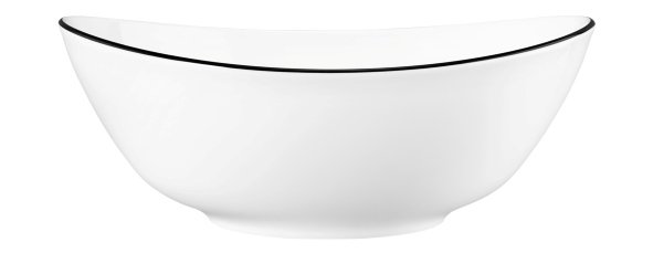 Seltmann Weiden Schüssel oval 5240 25,5 cm Modern Life 10826 Black Line 