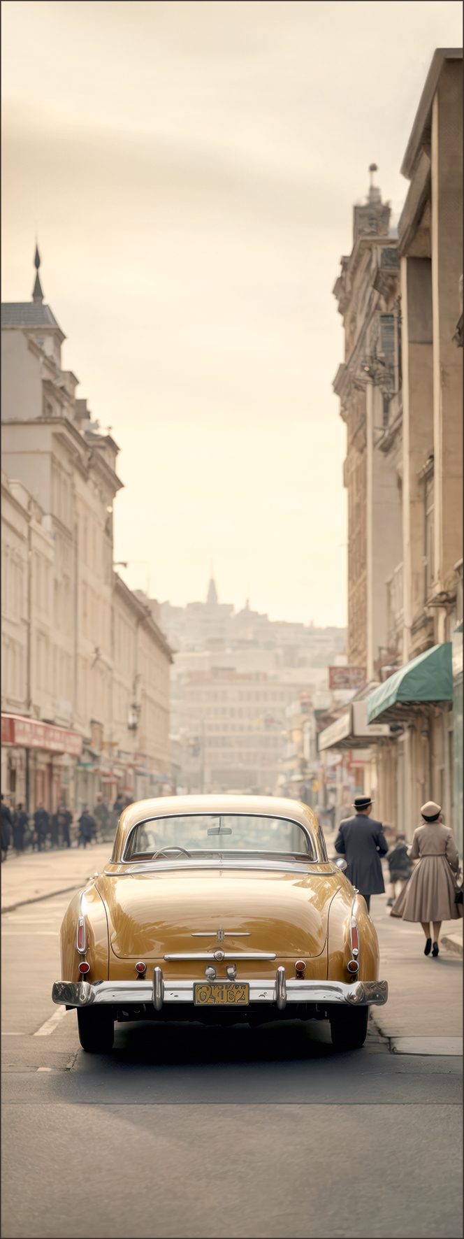 PRO ART Canvas-Art Junges Wohnen 80x30cm Vintage Car On The Street II