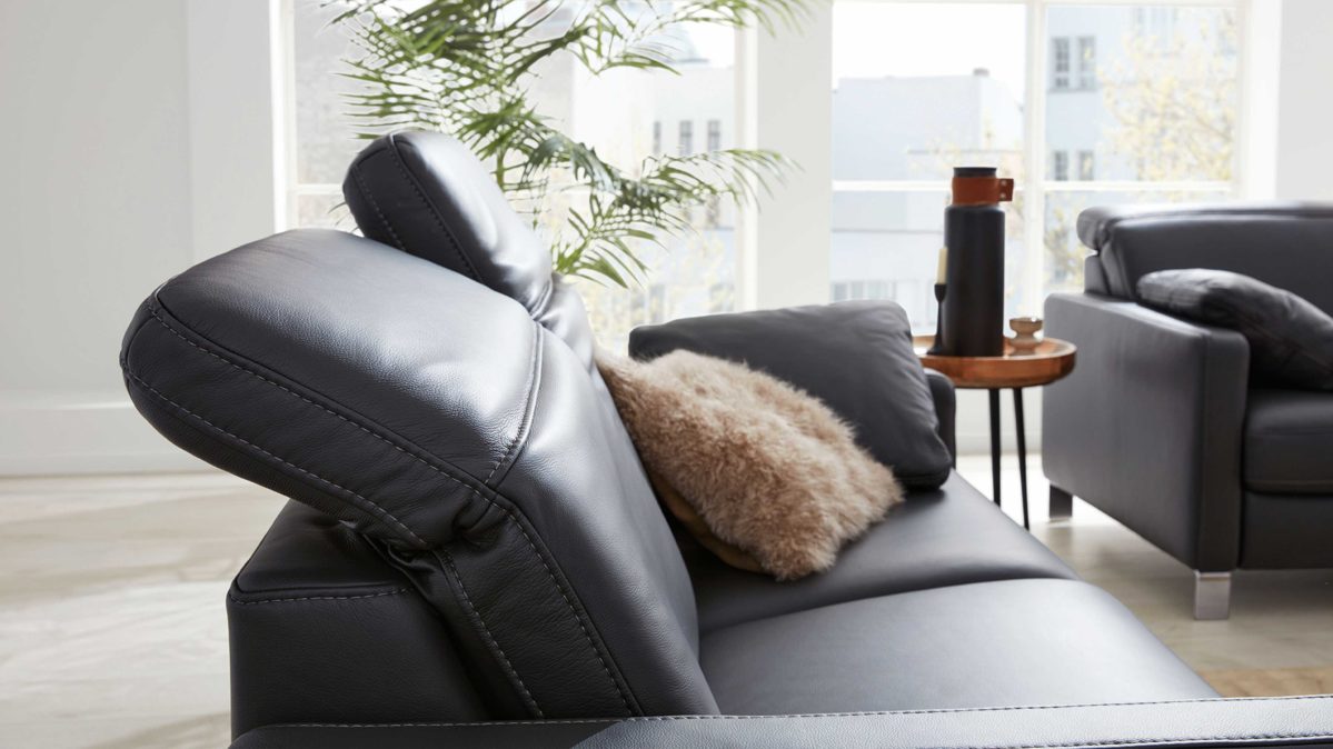 Interliving Sofa 3-sitzig IL 4054 in Grau Interliving Sofa 3-sitzig IL 4054 in Leder Credo anthrazit, Moebel, Stuhl, Sessel, Couch