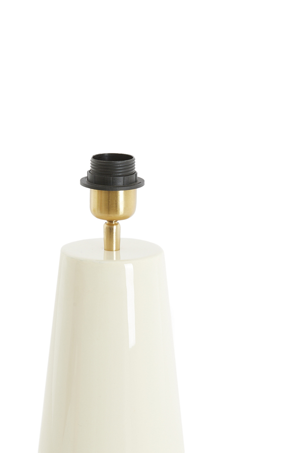 Light & Living Lampensockel YELOS in Farbe creme, Lampe, Lampenschirm