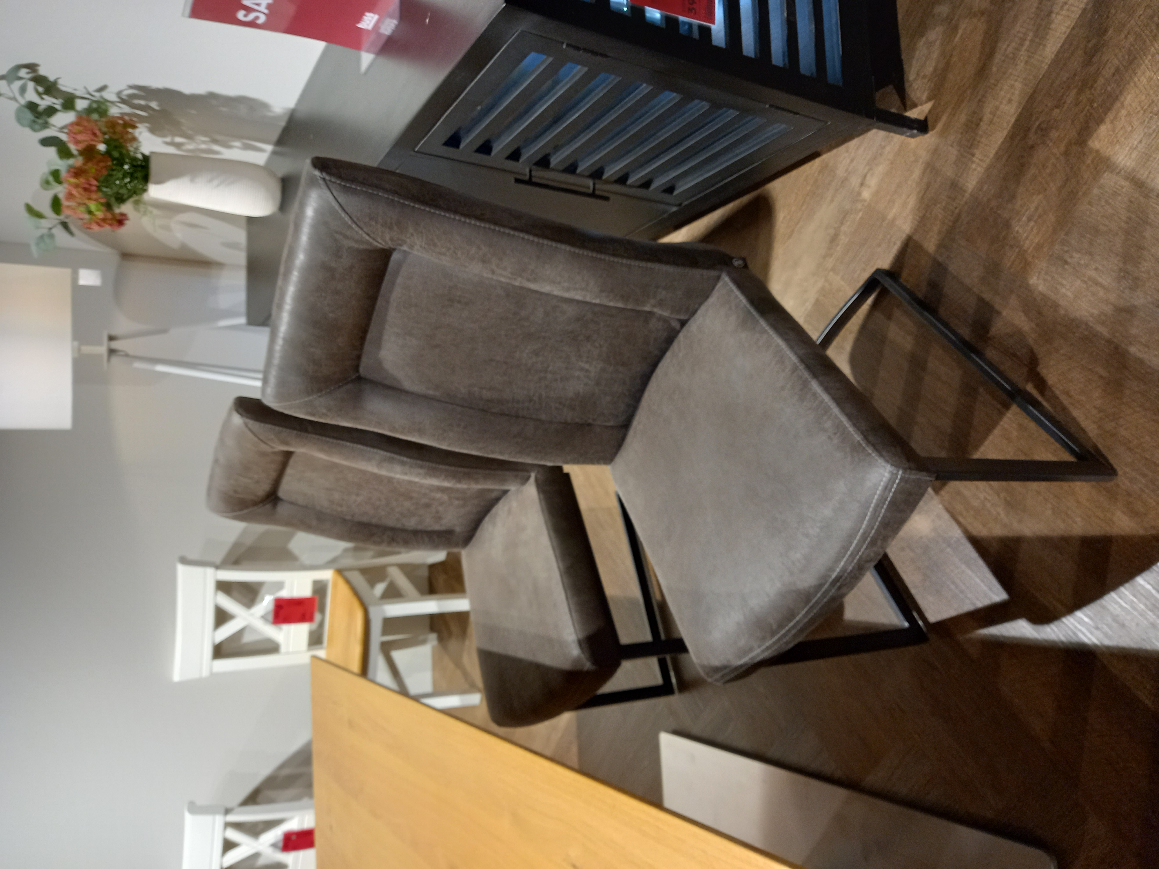 Henders & Hazel Stuhl Malene in Stoff Anthazit, Moebel, Stuhl, Lampe, Sessel