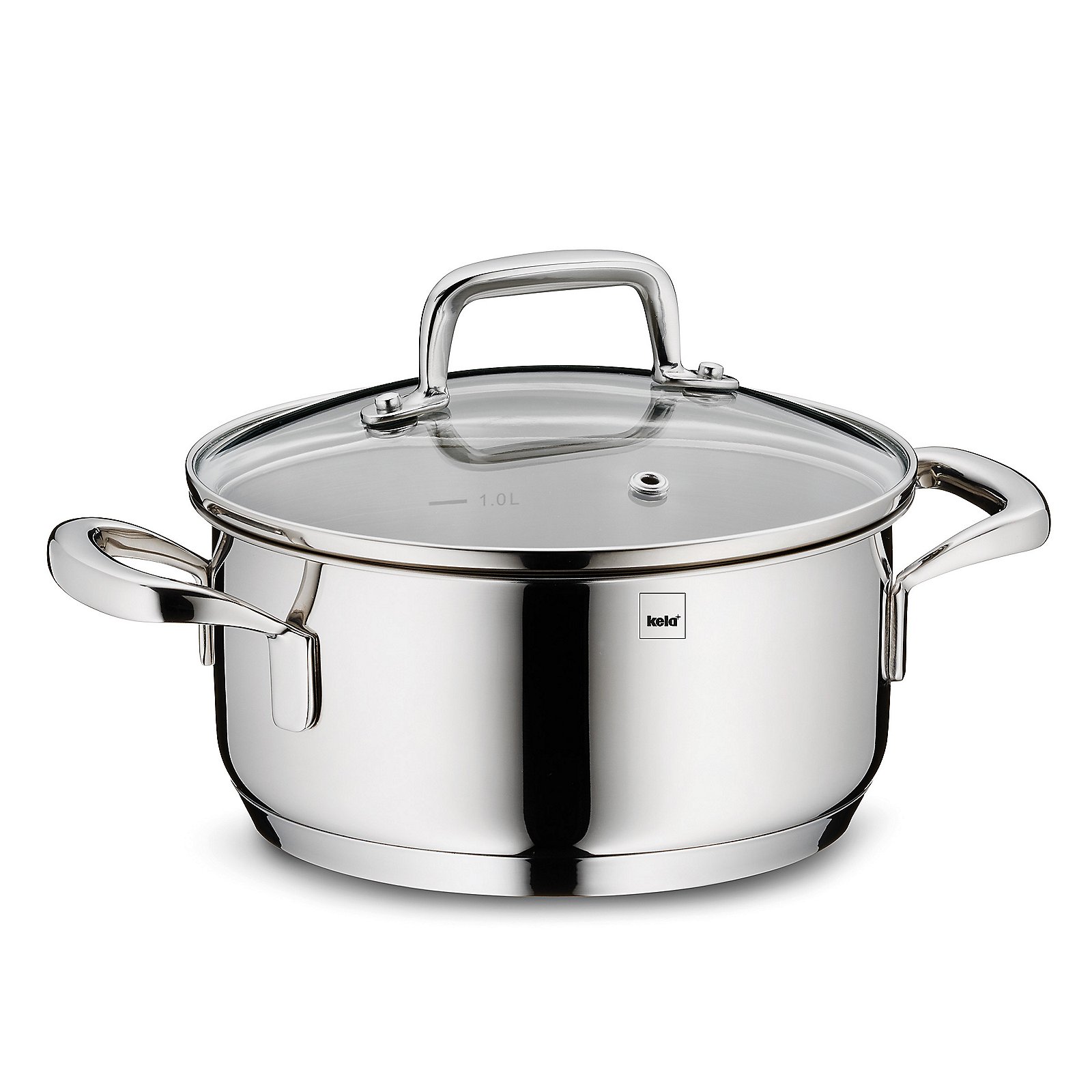 Keck & Lang Bratentopf in Silber Glänzend