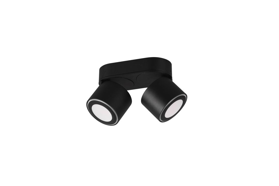 Trio LED-Deckenleuchte TAURUS 2-flammig in Farbe schwarz matt Trio LED-Deckenleuchte TAURUS 2-flammig in Farbe schwarz matt