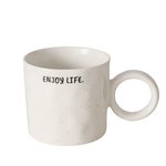 Boltze Becher Enjoy 360ml in New Bone weiß/schwarz