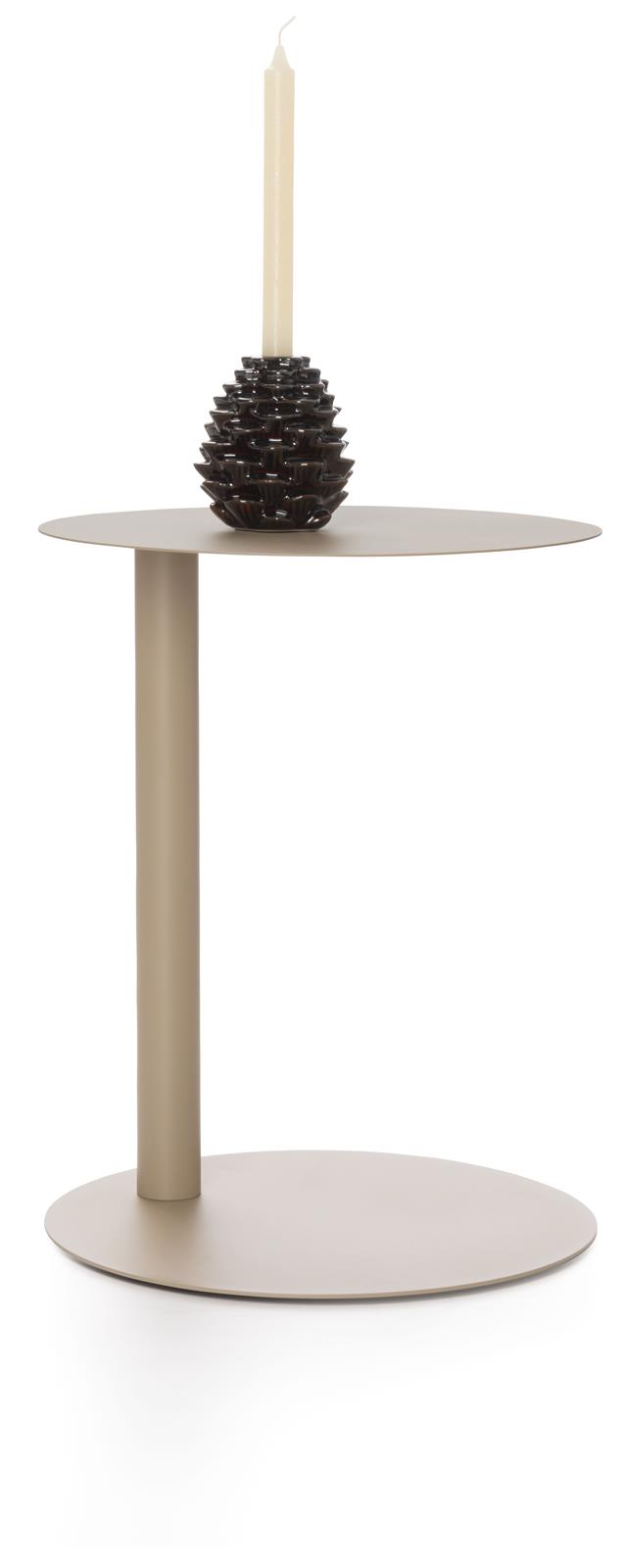 Coco Maison Beistelltisch OWEN ca. B40 H50 T40 cm in Metall taupe