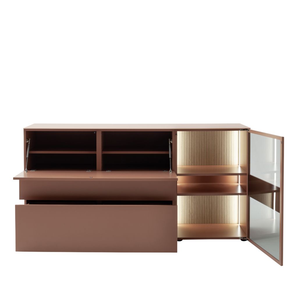 SCHÖNER WOHNEN-Kollektion Sideboard AMAYA in Farbe 489 Lack samtbeere