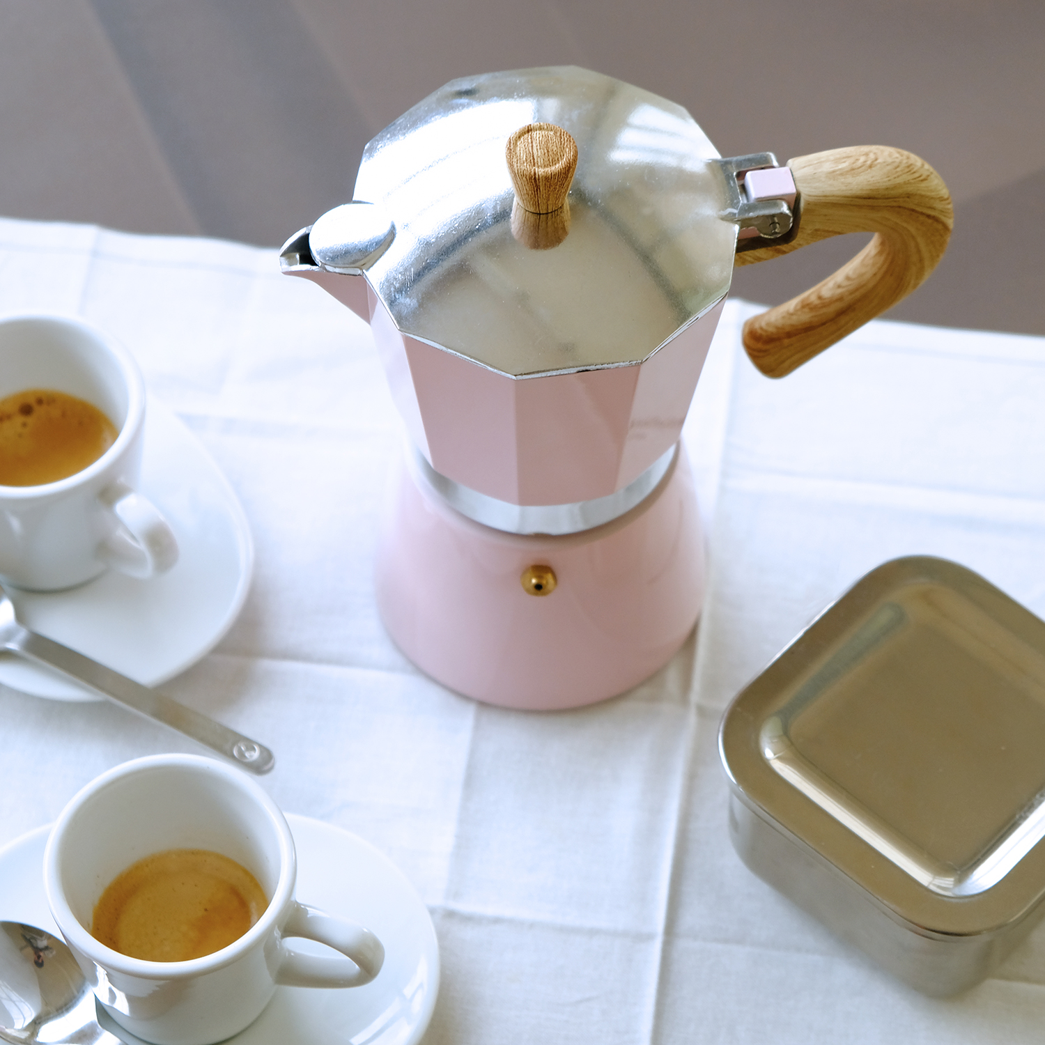Profino Venezia - Espressokocher, rosa, 6 Tassen